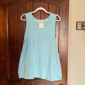Casual Light Blue Women’s Tank Top - Soft Sleeveless Top